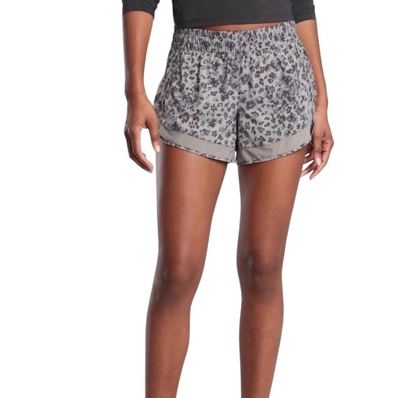 Sold/ not available Athleta Gray Animal Print Shorts - Picture 2 of 10